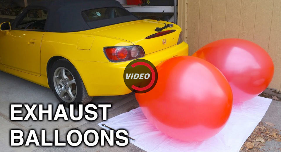  Inflating Balloons On A Honda S2000’s Exhaust Is An Interesting Experiment