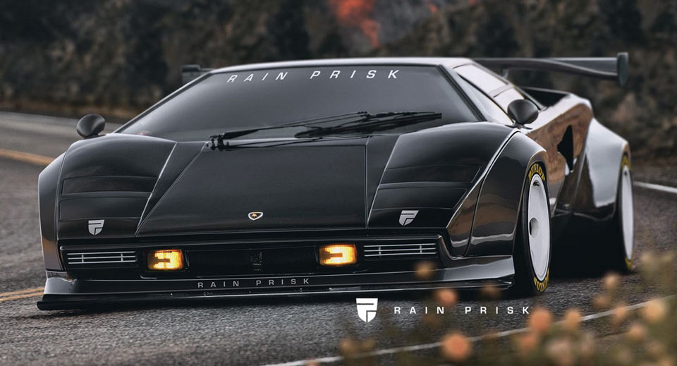Yes, This Wide-Bodied Lamborghini Countach Is Fake, But We Dig It