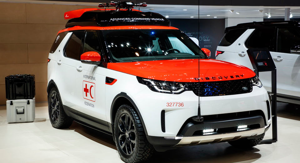  Land Rover Creates Discovery Rescue Vehicle, Complete With A Drone On The Roof