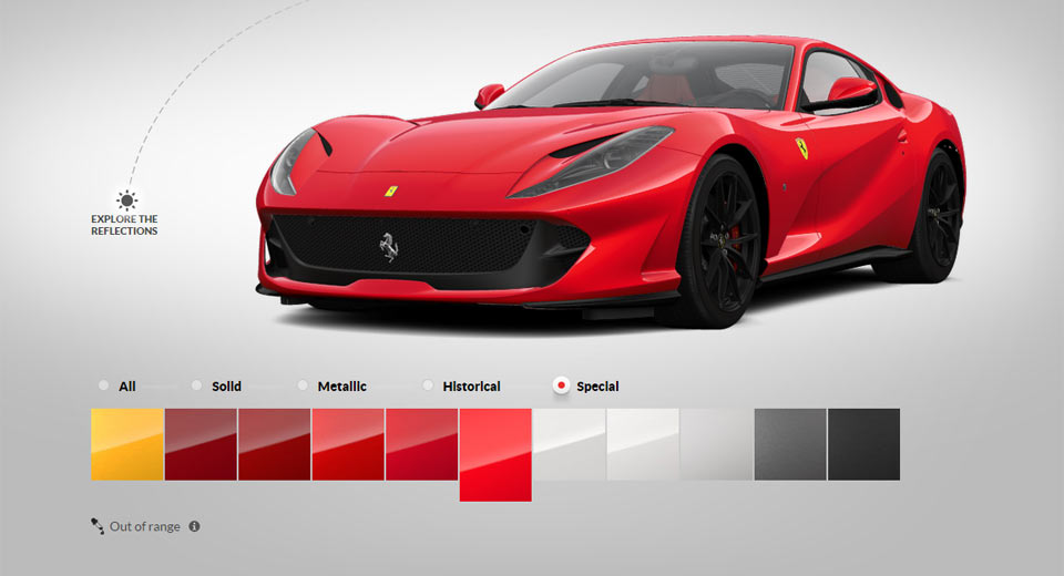  Ferrari’s 812 Superfast Configurator Is A Great Time Killer