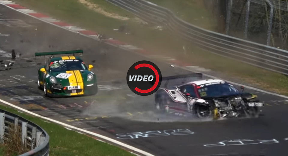  Porsche-On-Ferrari Crime Results In Unfortunate Racing Incident