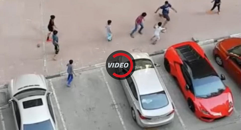 Lamborghinis Make For Awesome Goal Posts, Don’t You Think?