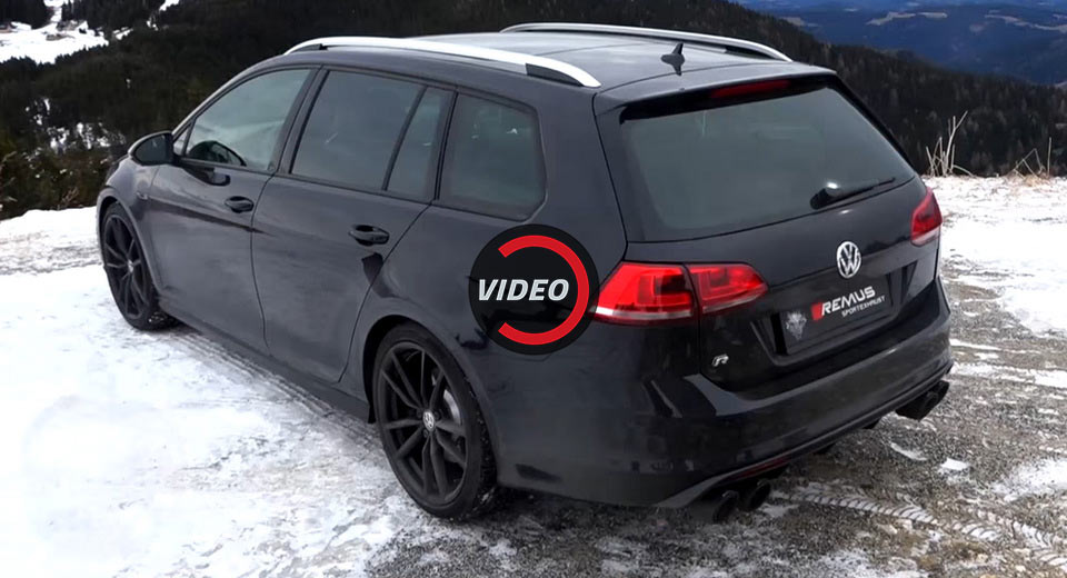  This Loud-Mouth VW Golf R Wagon Can Terrorize Family Cars