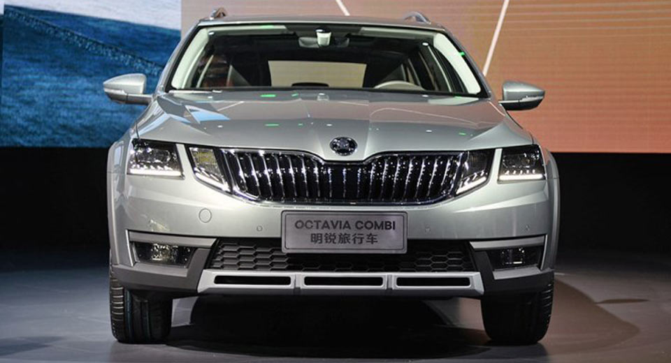  Facelifted Skoda Octavia Scout Brings Curious Design To Shanghai