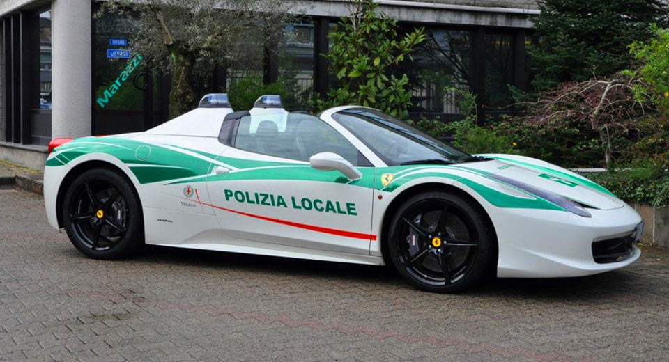  Police In Milan Are Using A 458 Spider Seized From Mafia