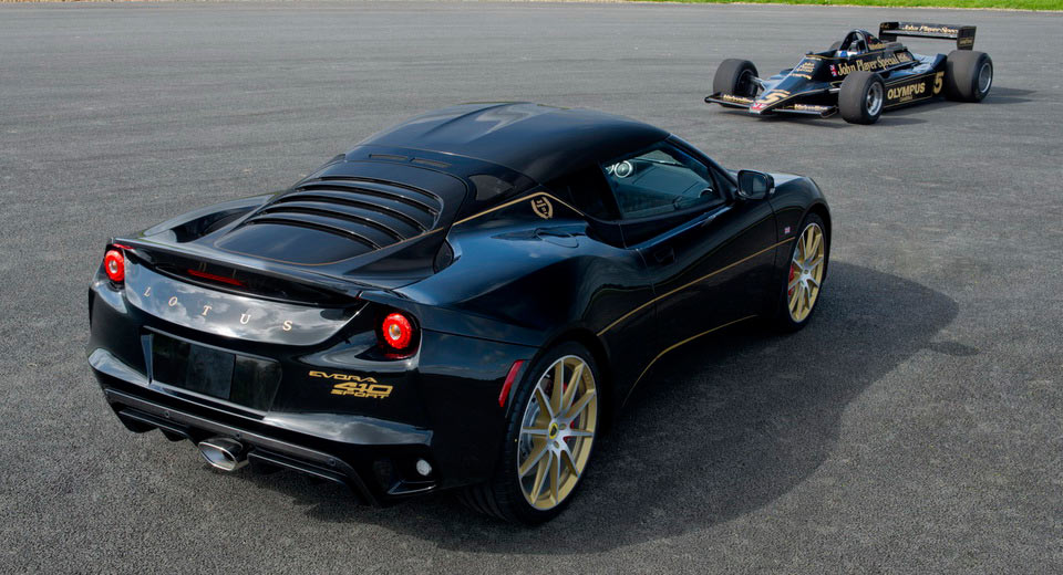  Lotus Gives U.S. New Evora Sport 410 GP Edition With Iconic John Player Special Livery