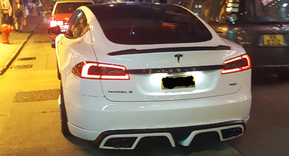 There’s Something Off About This Tesla Model S… Carscoops