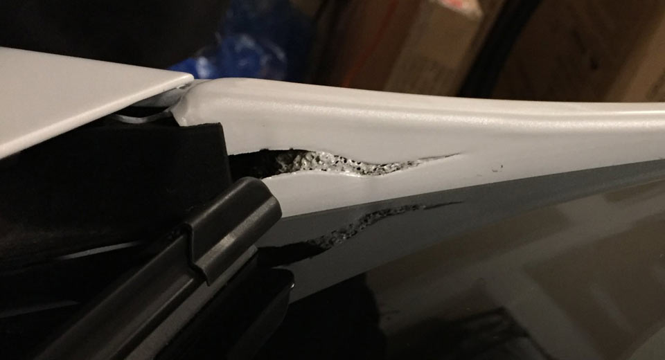 Tesla Model S Owner Uncovers Shocking Split A-Pillar After Delivery