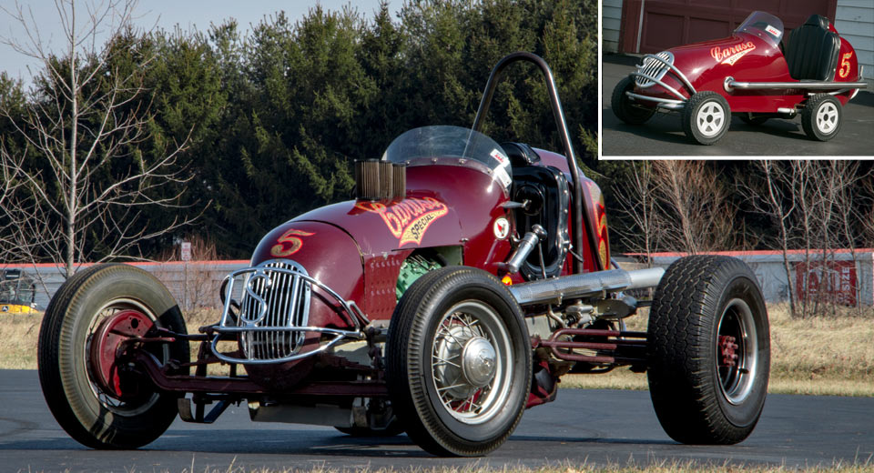  Hit The Dirt Track In This Vintage Sprint Car & Matching Pedal Car