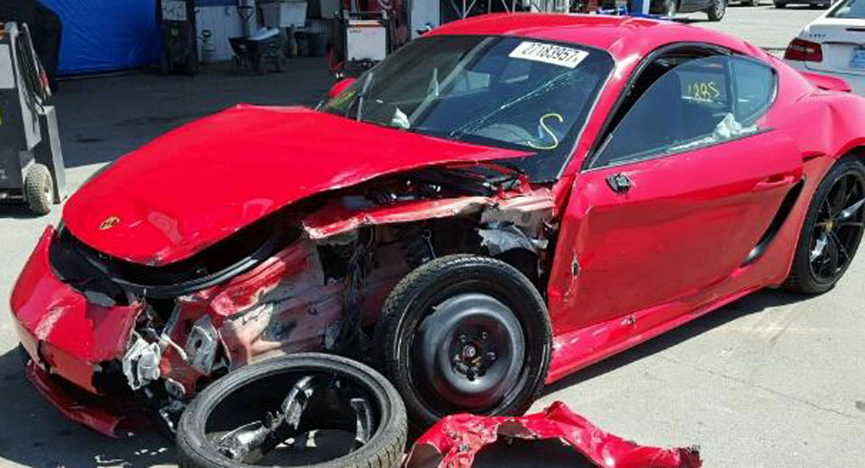 It Didn’t Take Long For Someone To Total This 2017 Porsche 718 Cayman