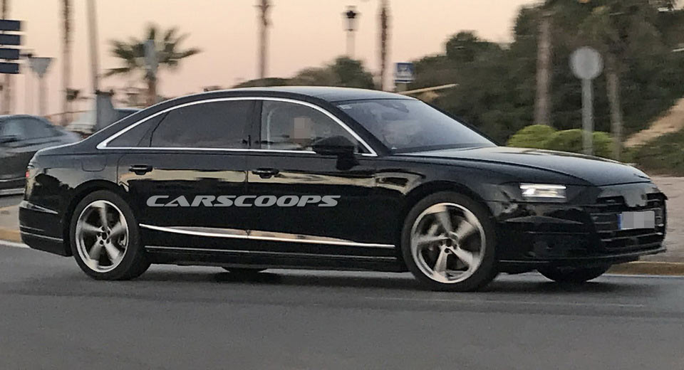  2018 Audi A8 Spotted Almost Free Of Camo Ahead Of July Premiere