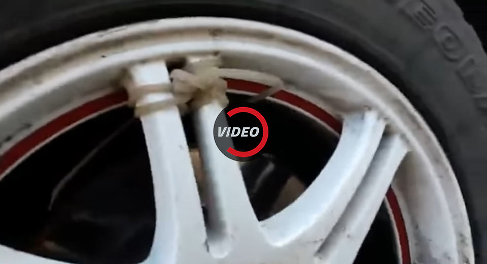  Russian Claims To Have Found A Grenade Zip-Tied To His Mitsubishi’s Wheel