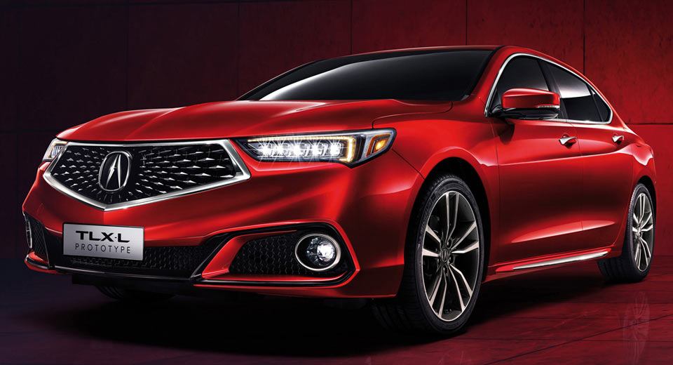 Acura Stretches The TLX With Long-Wheelbase Prototype For China