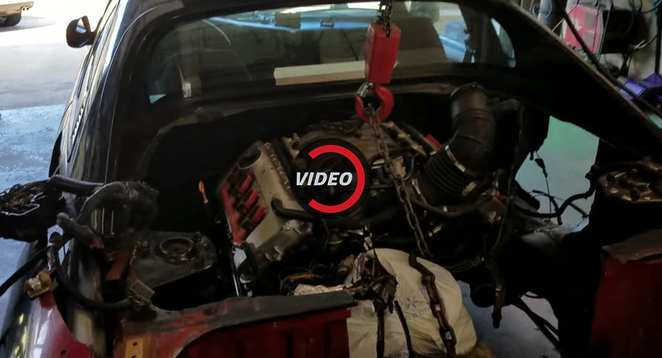  This Guy Is Stuffing A Supercharged Audi V8 In An MR2