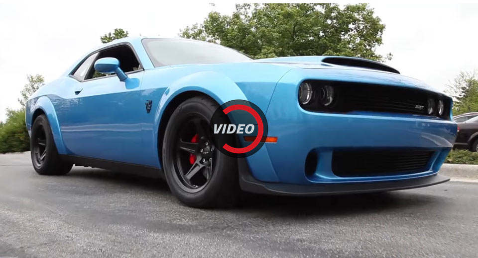 Dodge Demon Fires Up Its V8 Engine In The Real World
