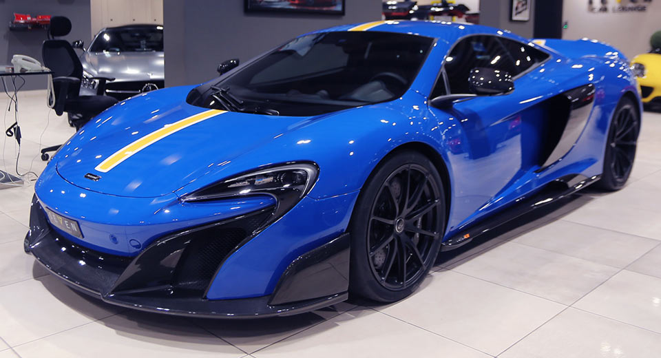  You’ll Either Love Or Hate This Blue and Yellow McLaren 675LT