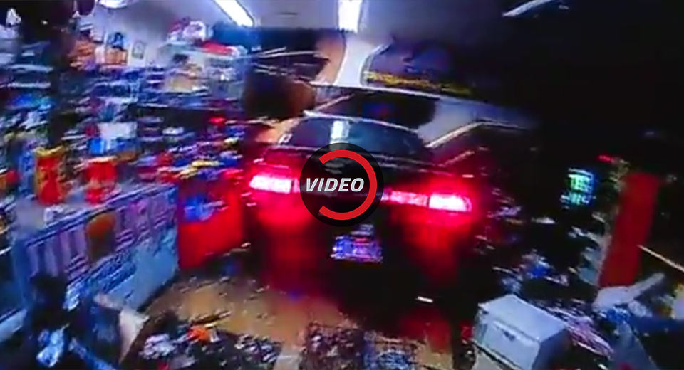  Challenger Driver Crashes Into Ohio Store And Says He Needs A Beer