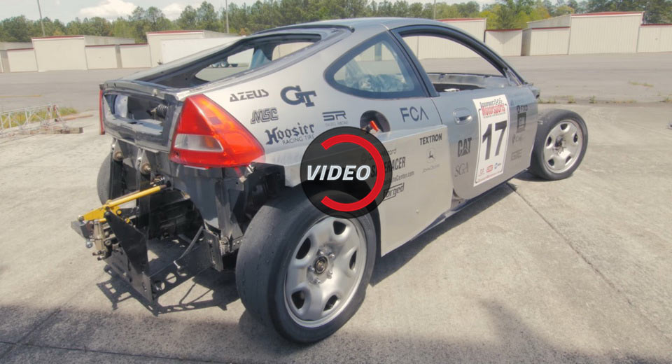  Honda Insight Brought Back From The Dead With A Subaru Flat-6 Strapped At The Back