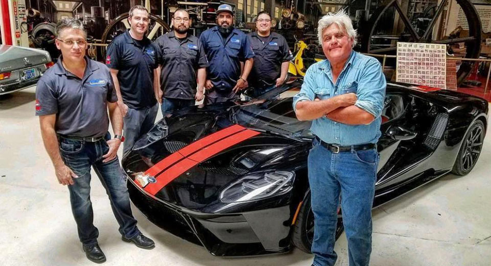  Jay Leno Takes Delivery Of His 2017 Ford GT