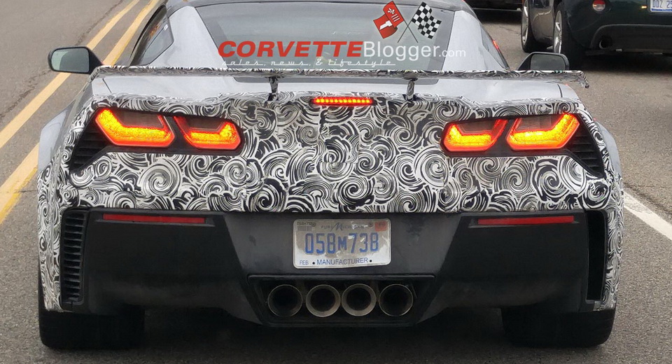 First Close Look On The 2018 Corvette ZR1’s Active Aero Kit?