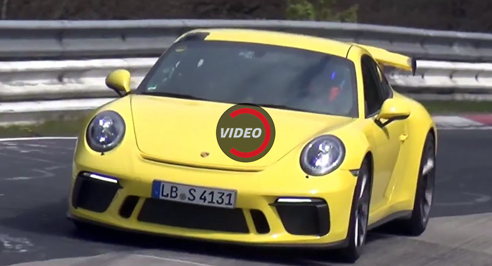  Facelifted Porsche 911 GT3 Goes Flat Out On The Nurburgring