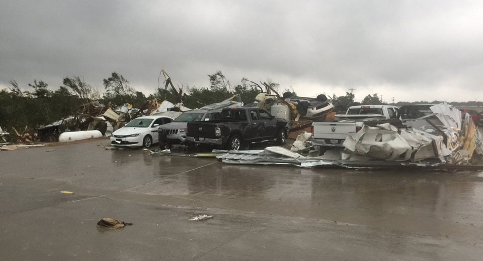 Vicious Tornado Destroys FCA Dealership In Texas