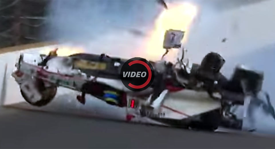  Sebastien Bourdais Crashes Big During Indy 500 Qualifying