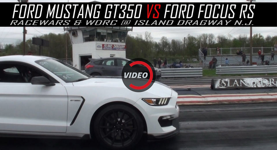  Focus RS vs Mustang GT350 Drag Race Couldn’t Be Closer