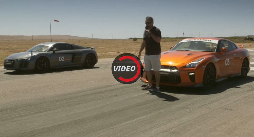 Nissan’s Godzilla Meets Its Match Against Audi’s Flagship R8 V10 Plus