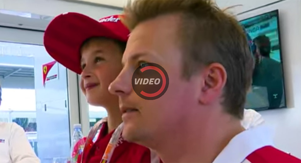  Kimi’s Biggest Little Fan Had A Sad Day Turned Into The Best At The Spanish Grand Prix