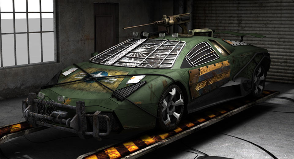  Lamborghini Reventon Gets A Virtual Zombie-Fighting Makeover