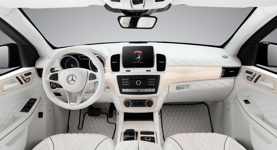 Topcar Shows Off All White Interior For Armoured Mercedes Gle Guard Carscoops