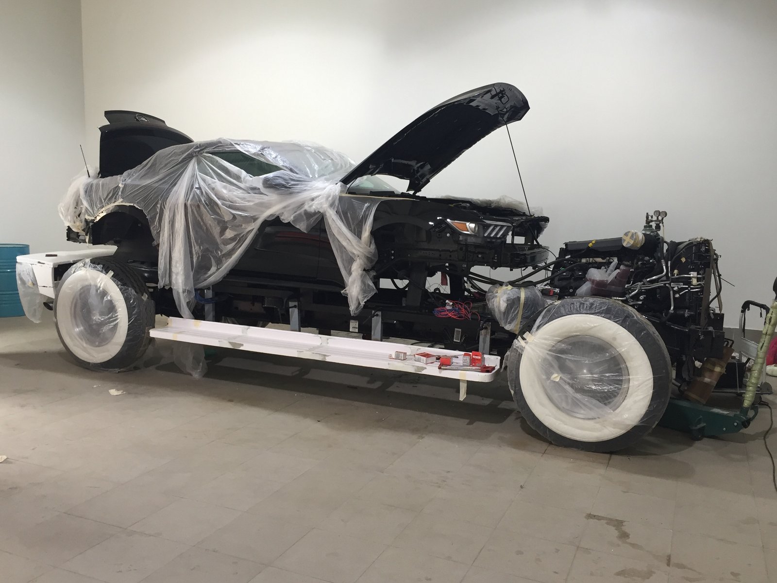 This Custom Ford Mustang Convertible Off-Roader Was Built On A Dodge Ram For A Sheikh