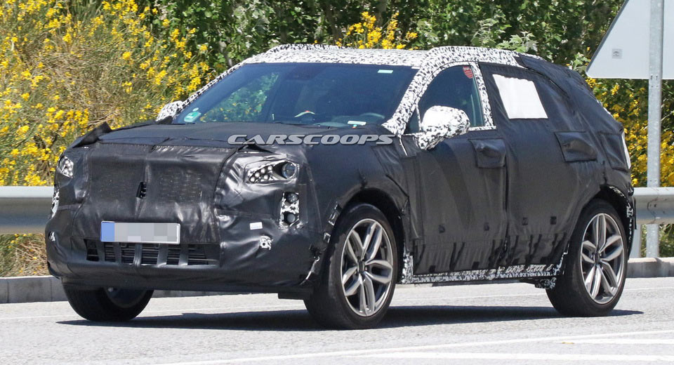 Scoop: Cadillac XT4 Prototype Seen Hiding An Extra Fuel Cap