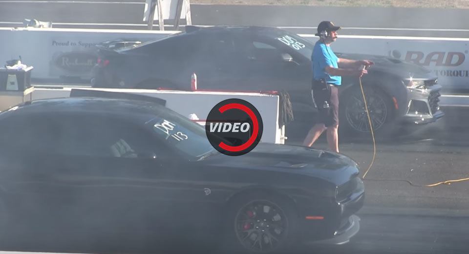  Chevy Camaro ZL1 And Dodge Challenger Hellcat Go Toe To Toe