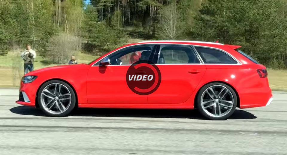 Watch Two Tuned Audi RS6 Avants Race From Rolling Start