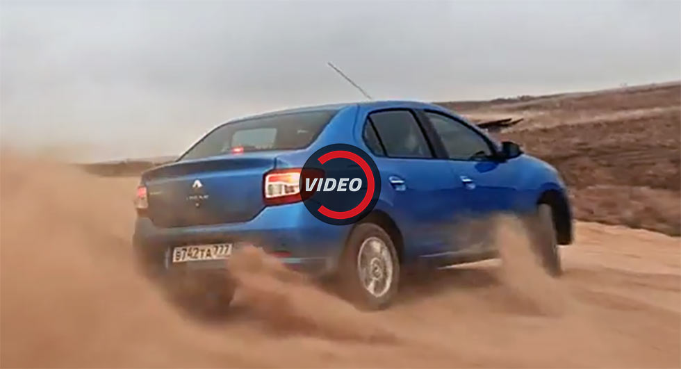 Renault Logan Drifts And Takes On Safety Car Duties In Russian Ad