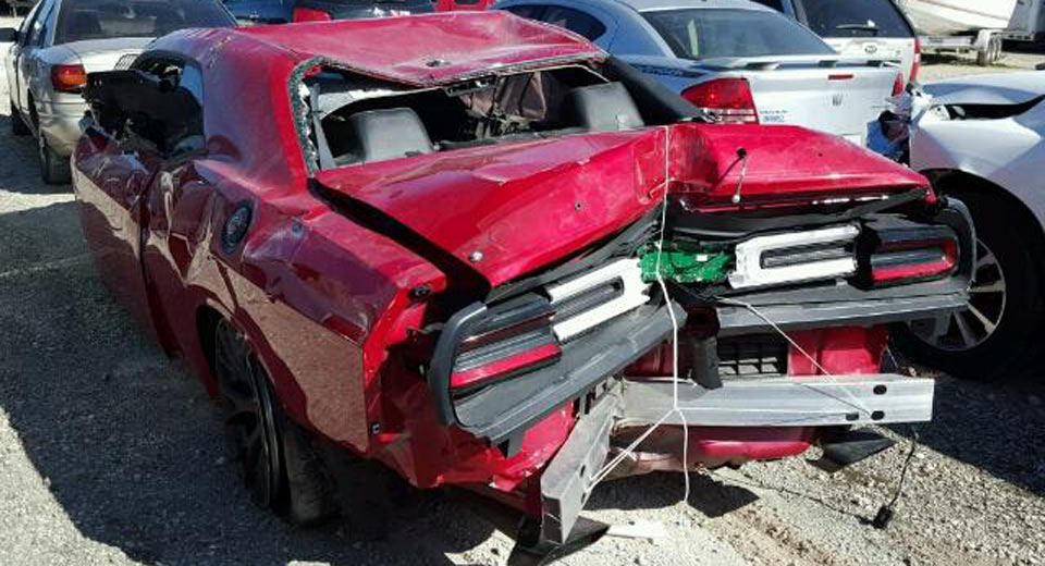 Destroyed Dodge Challenger Hellcat Isn’t Going Anywhere