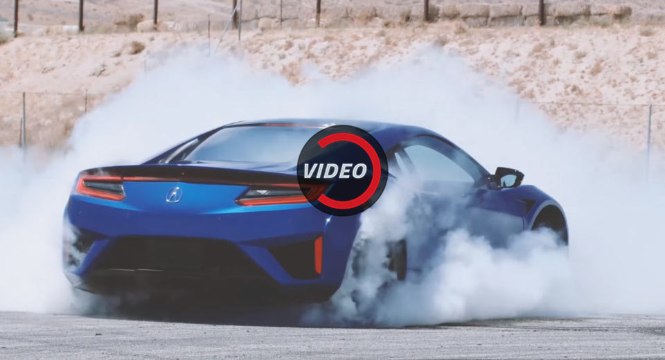  Somehow The New Acura NSX Can Pull Some Delicious Donuts