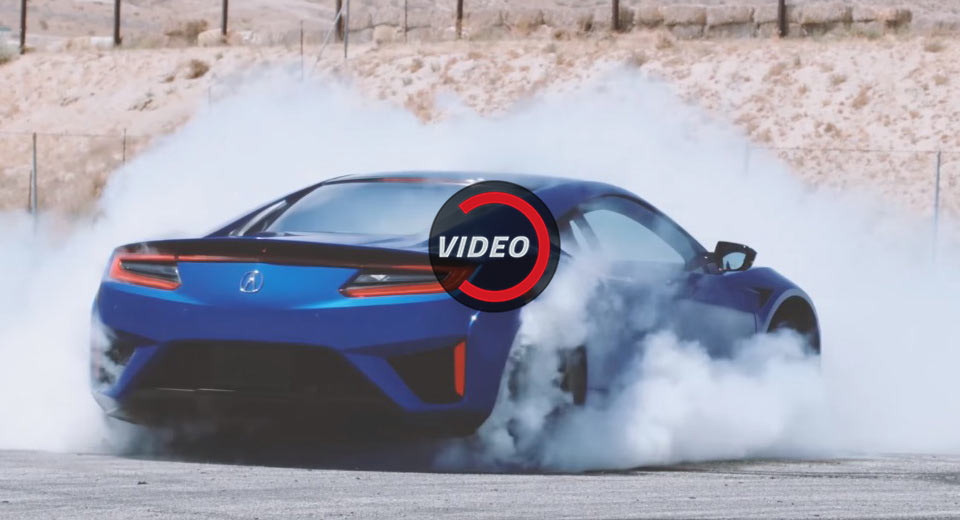 Somehow The New Acura NSX Can Pull Some Delicious Donuts