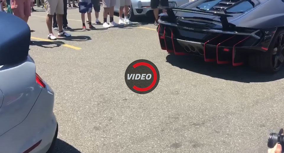 Lamborghini Centenario Takes On Shelby GT350R Procharged In Rev Battle