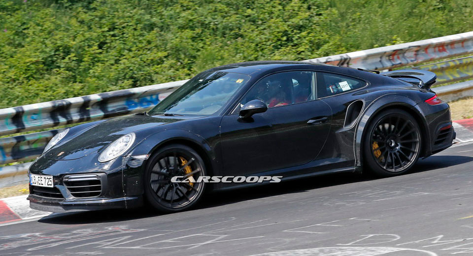  2019 Porsche 911 Turbo Mule Hits The Track With Over 600 HP