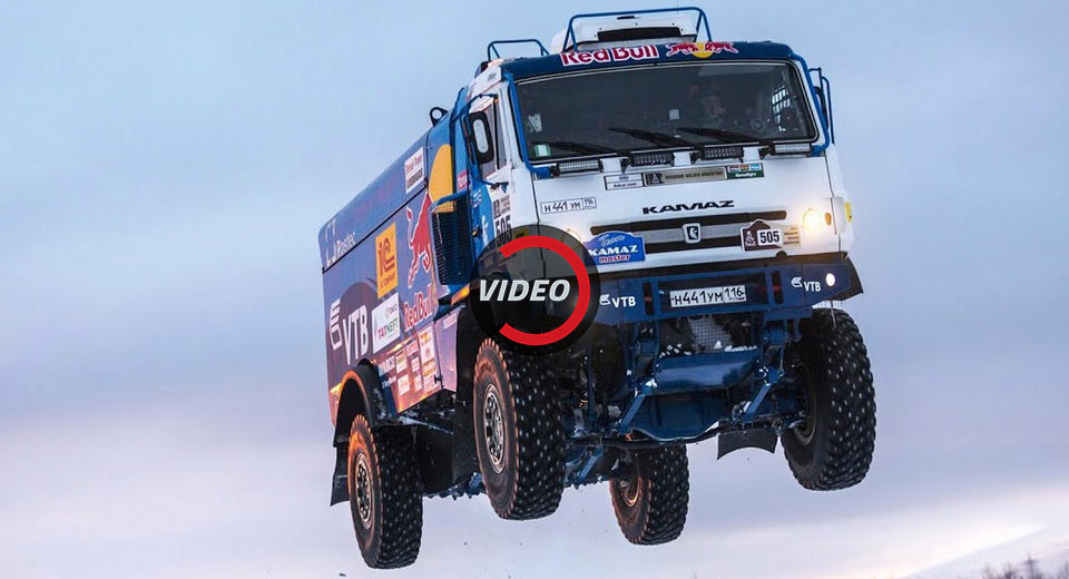  10-Tonne Russian Kamaz Truck Nails Epic Long Jump