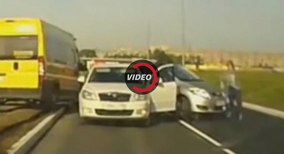 Unbelievable! The Most Ridiculous Multi Car Crash You’ve Seen This Year