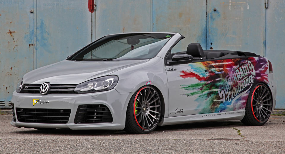  Schmidt Picks Tuned VW Golf VI Convertible To Show Off New Rims