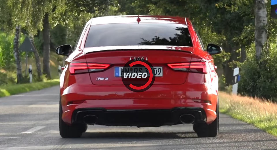 Watch The New Audi RS3 Sedan Fly To 176mph Or 284km/h
