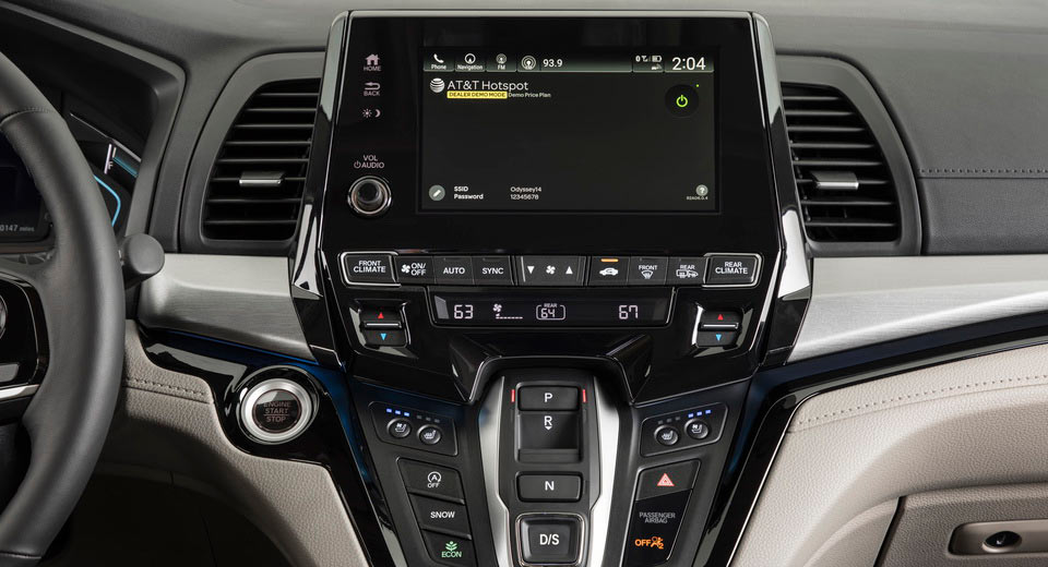  2018 Honda Odyssey Is First Minivan With 4G LTE Connectivity [94 Pics]