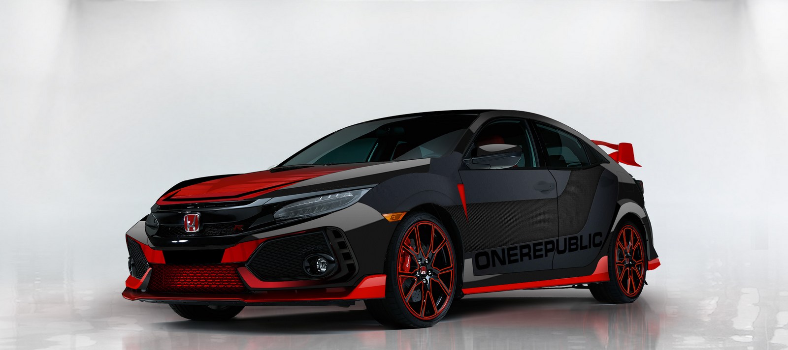 Honda Shows Off A Custom Civic Type R Designed By Onerepublic Carscoops