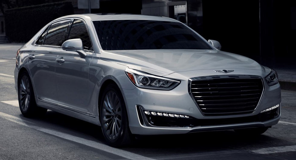  2018 Genesis G90 Gains New LED Headlights And A Rear Seat Entertainment System