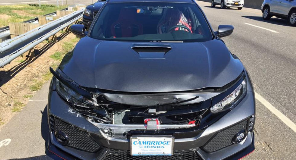  Honda Civic Type R Rear-Ended On The Way Home From The Dealership